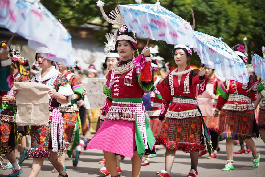 Activities themed on ICHs held in Danzhai, SW China's Guizhou