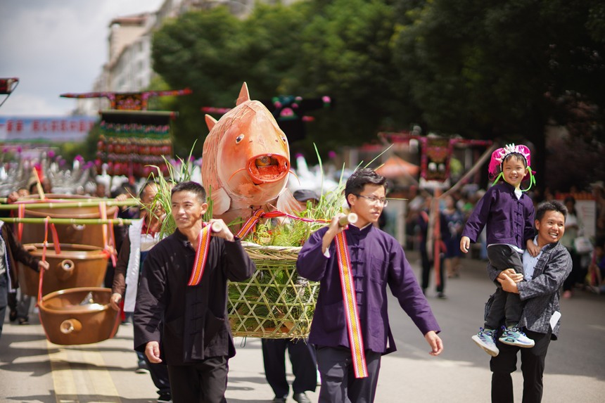 Activities themed on ICHs held in Danzhai, SW China's Guizhou