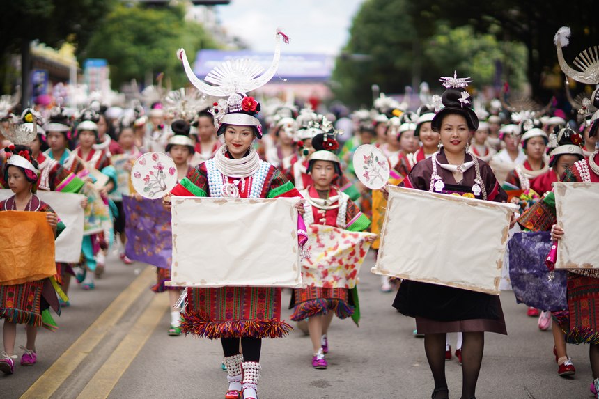 Activities themed on ICHs held in Danzhai, SW China's Guizhou