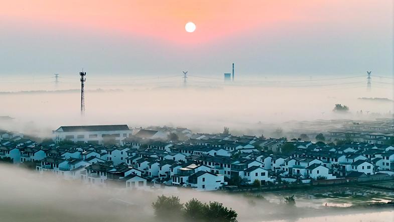 Green development in the picturesque countryside of E China's Jiangsu