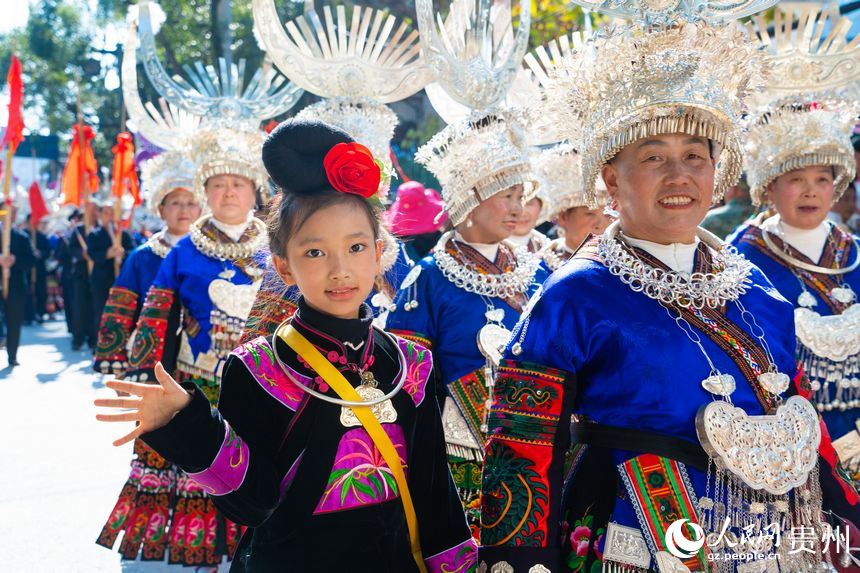 Miao people celebrate traditional New Year and Guzang Festival in SW China's Guizhou