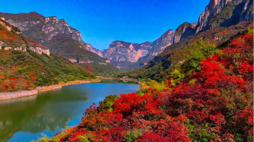 Global geopark in C China's Henan offers picturesque autumn views