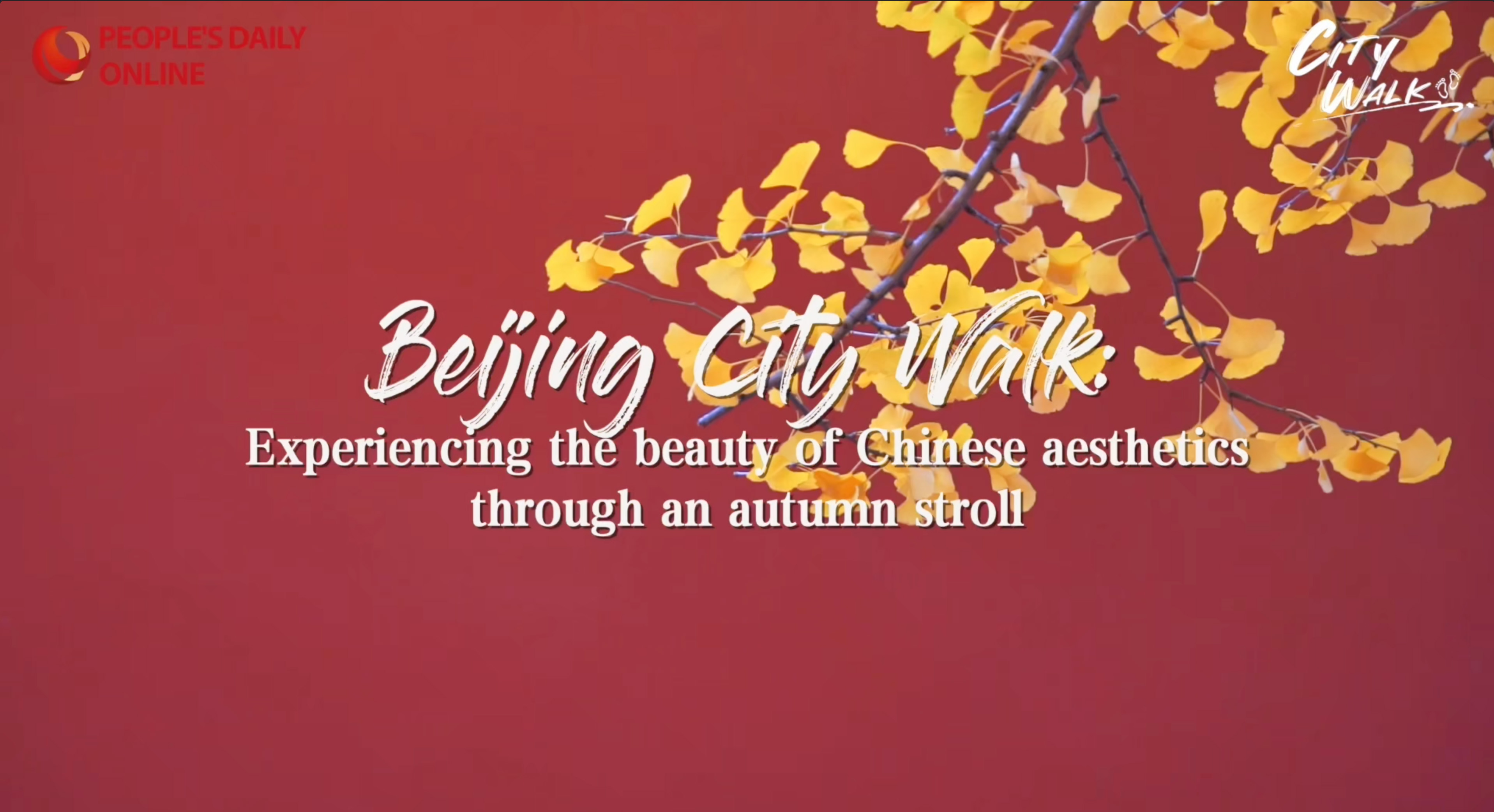 Beijing City Walk: Experiencing the beauty of Chinese aesthetics through an autumn stroll