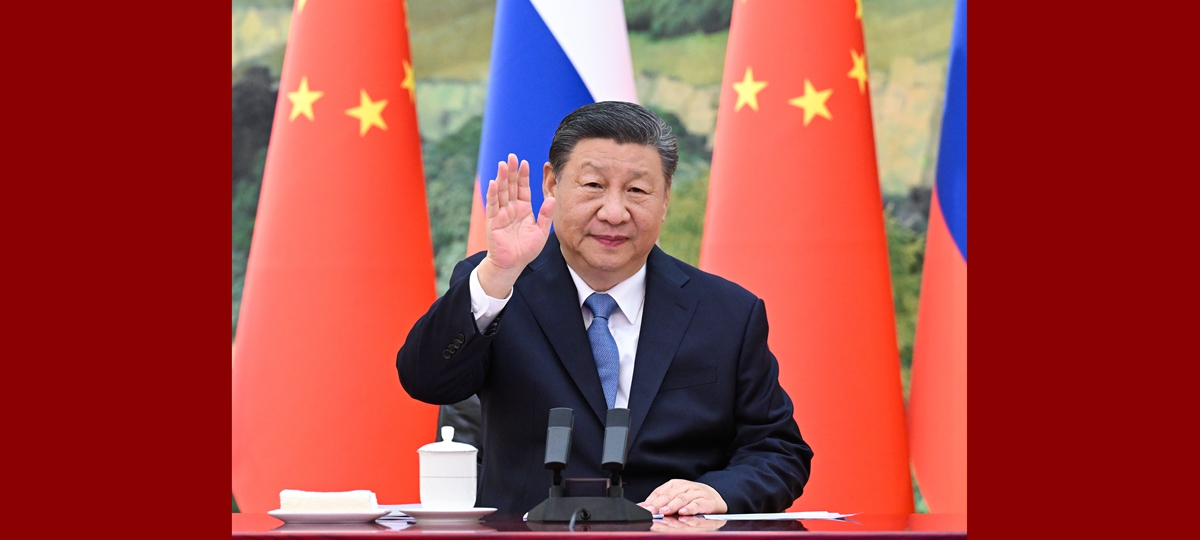 Xi speaks with Putin, calling on China, Russia to uphold int'l fairness, justice