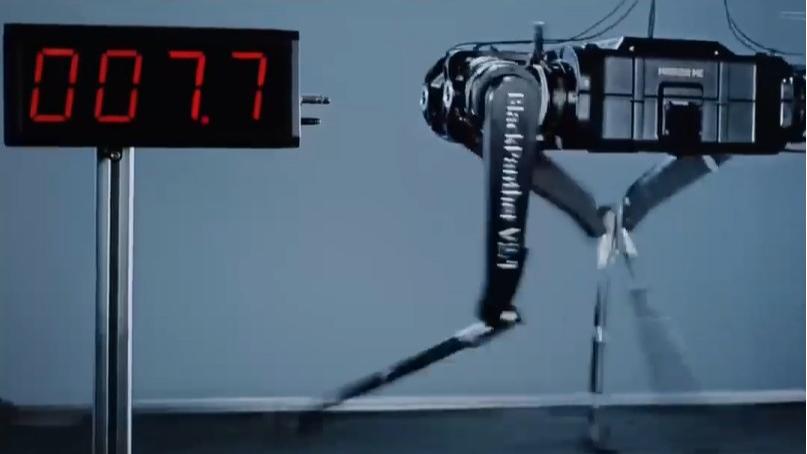 Robot dog runs 100-meter dash in under 10 seconds