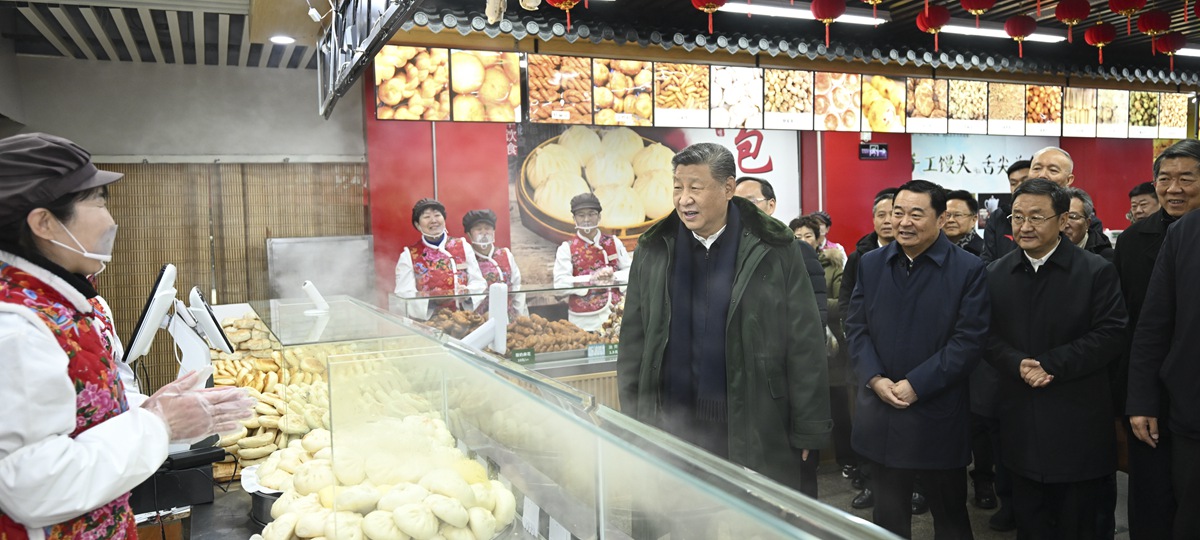 Xi inspects NE China city ahead of Spring Festival