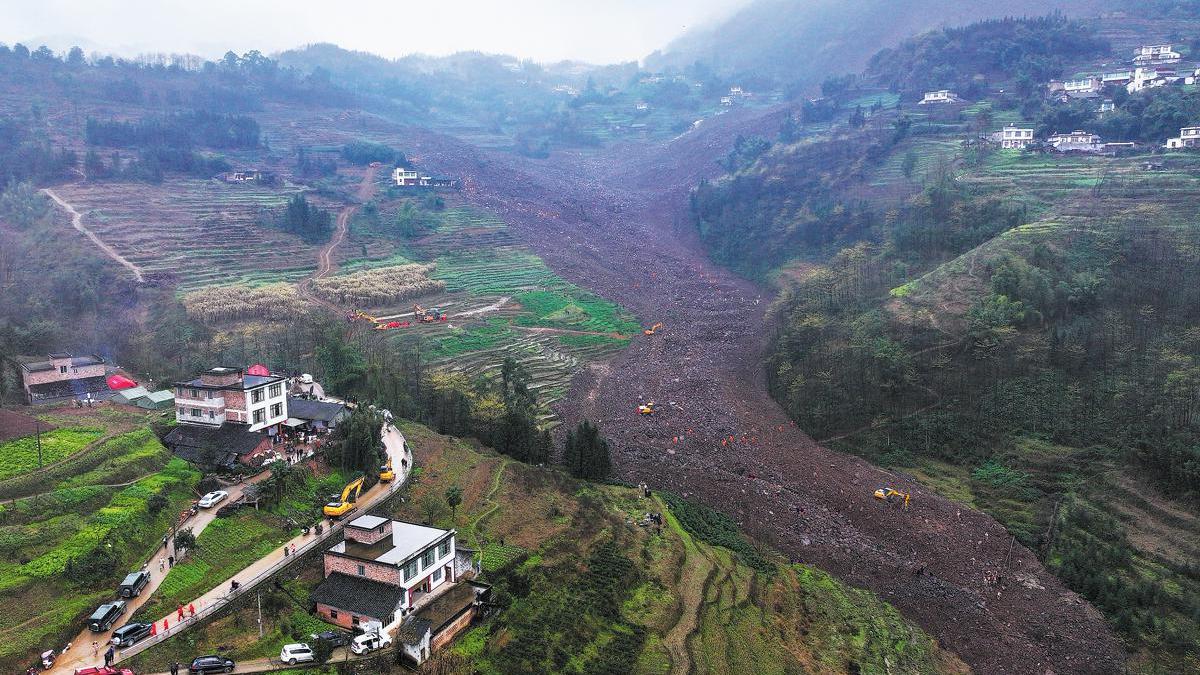 Search and rescue efforts underway after landslide in Southwest China