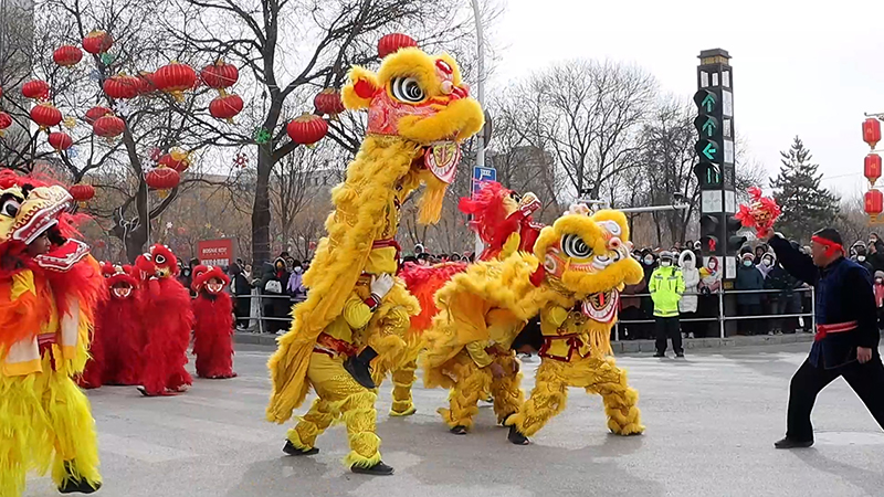 Festive Shehuo parade brings happiness and new year jubilance in NW China's Ningxia