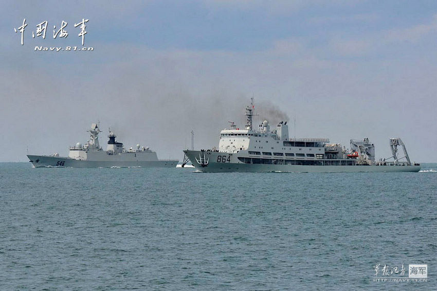 A joint taskforce of the North Sea Fleet of the Navy of the Chinese People's Liberation Army (PLA) consisting of seven ships including the "Harbin" guided-missile destroyer and the "Shijiazhuang" guided-missile destroyer conducted a routine high-sea training in the western Pacific Ocean in early and mid October 2012.(China Military Online/Qian Xiaohu and Wang Changsong)