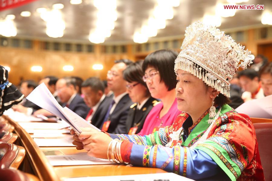 Delegates attend the opening ceremony of the 18th National Congress of the Communist Party of China (CPC) at the Great Hall of the People in Beijing, capital of China, Nov. 8, 2012. The 18th CPC National Congress opened in Beijing on Thursday. (Xinhua/Chen Jianli)