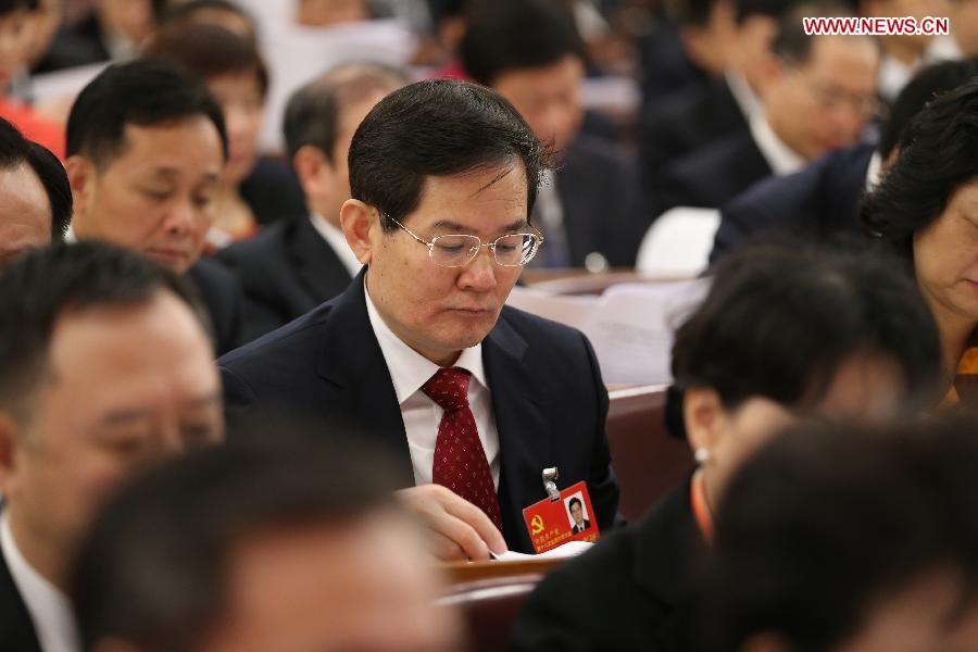 Delegates attend the opening ceremony of the 18th National Congress of the Communist Party of China (CPC) at the Great Hall of the People in Beijing, capital of China, Nov. 8, 2012. The 18th CPC National Congress opened in Beijing on Thursday. (Xinhua/Yao Dawei)