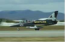 Switzerland's Breitling Jet Team land in Hohhot