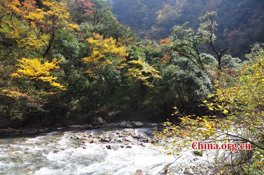 Located in Longdong Town, Baoxing County, Ya'an city, Sichuan province, Dongla Mountain Grand Canyon is one of the most famous attractions in Sichuan Province. The beautiful scenery of Dongla Mountain Grand Canyon in the early winter has attracted many tourists. (Photo by Chen Xiangzhao / China.org.cn)