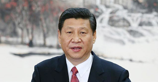 Xi leads top leadership to meet press