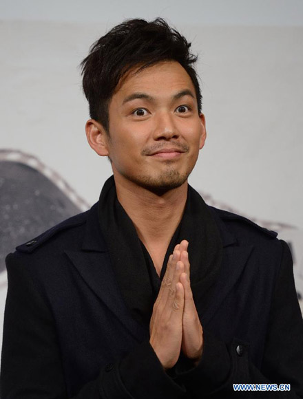 Actor Wallace Chung poses at the photo-call of the film "Drug War" at the 7th Rome Film Festival in Rome, capital of Italy, on Nov. 15, 2012. (Xinhua/Wang Qingqin)