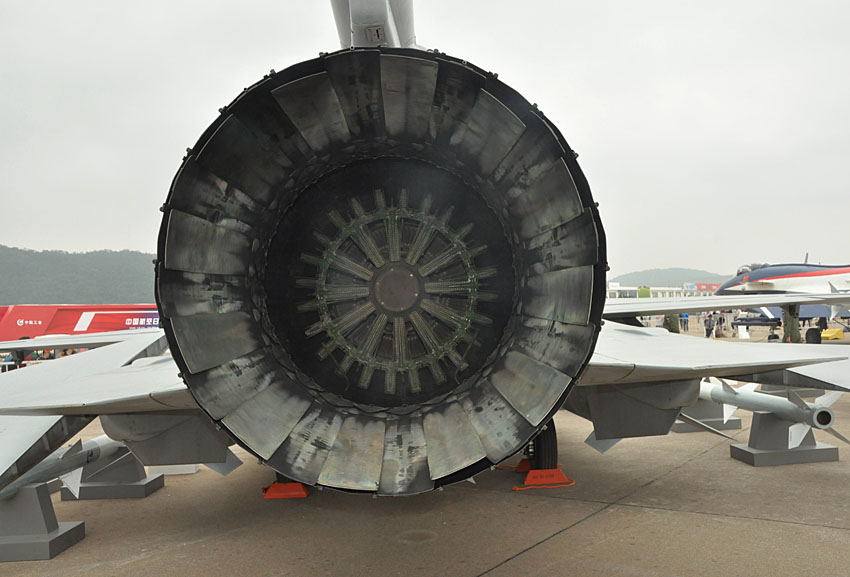 A JF-17 fighter jet is on display at Airshow China 2012 in Zhuhai, south China's Guangdong province. The JF-17 is jointly developed and produced by China National Aero-Technology Import and Export Corporation (CATIC) and Pakistan Air Force. (People's Daily Online/ Zhai Zhuanli)