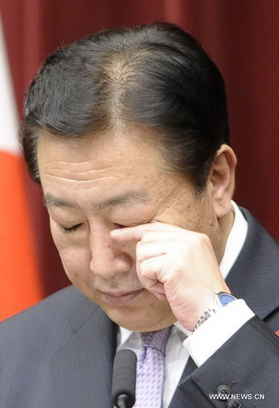 Japanese Prime Minister Yoshihiko Noda attends a press conference at his official residence in Tokyo, Japan, Oct. 1, 2012. (Xinhua/Kenichiro Seki) 