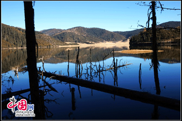 Located 22km east of Shangri-La, Yunnan Province, the Potatso National Park is known for its highland lakes and pristine forests. Bitahai Lake and Shuduhu Lake are two major parts of the park. It also features forest, marsh, valley and alpine meadow. (China.org.cn)