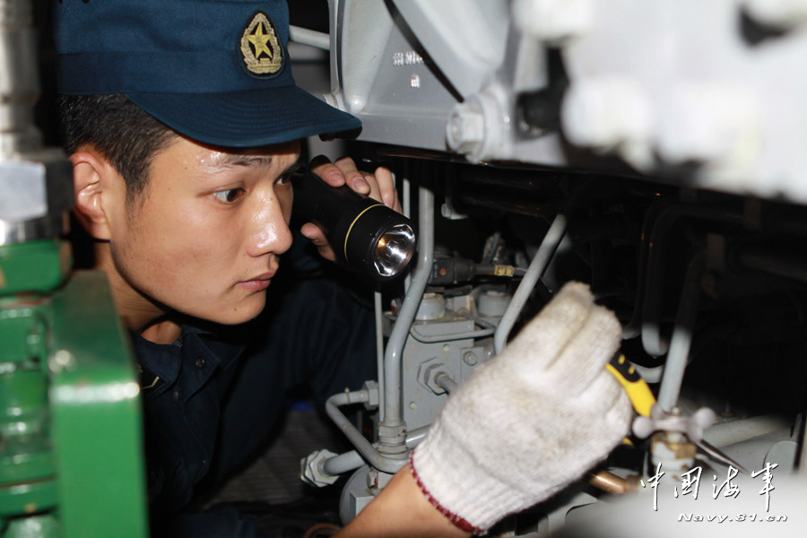 A submarine detachment of the East Sea Fleet under the Navy of the Chinese People's Liberation Army (PLA) making great efforts to strengthen the combat capacity building. (navy.81.cn/Wan Minwu)