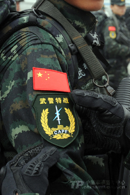 Special operation members of a detachment under the Sichuan Contingent of the Chinese People's Armed Police Force (APF) are in training in new combat uniforms. (China Military Online/)