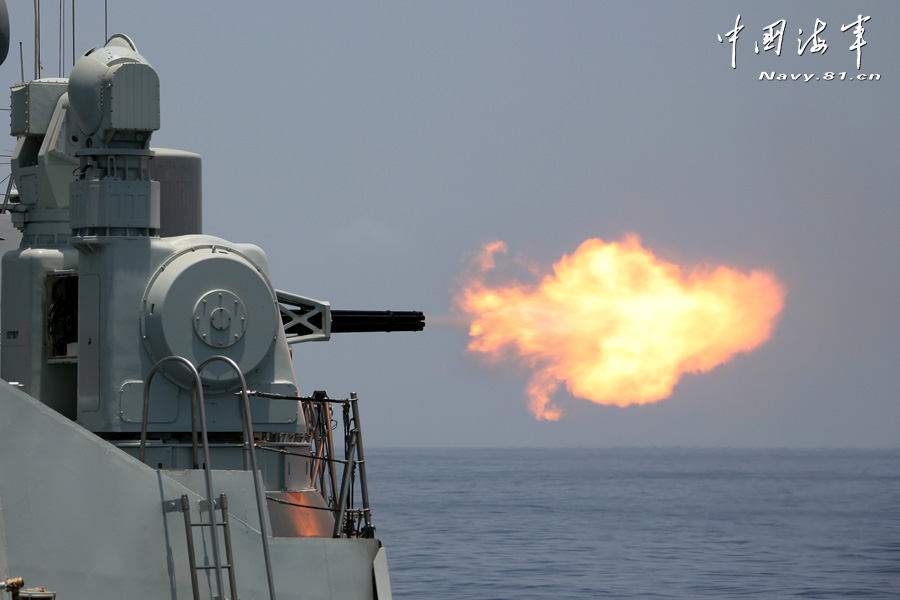 A destroyer flotilla under the Navy of the Chinese People's Liberation Army (PLA) conducted training on the simulated digital battlefield. All the crews can manipulate the digital intelligent equipment in the training. (navy.81.cn /Li Tang, Zeng Xingjian and Li Zhanglong)