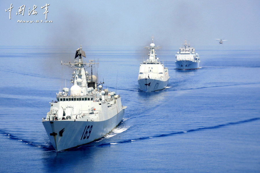 A destroyer flotilla under the Navy of the Chinese People's Liberation Army (PLA) conducted training on the simulated digital battlefield. All the crews can manipulate the digital intelligent equipment in the training. (navy.81.cn /Li Tang, Zeng Xingjian and Li Zhanglong)