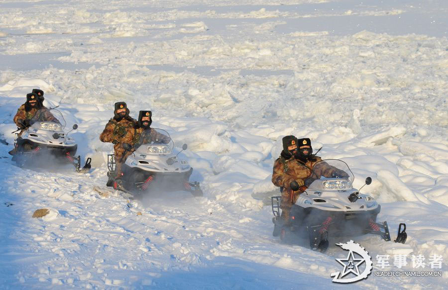 The "Heihe Good Eighth Company" under the Heilongjing Provincial Military Command of the Chinese People's Liberation Army (PLA) stationed in Heihe has intensified the border patrol duties to ensure the security and stability of the border areas. (China Military Online/Wang Jiafeng, Lu Yanhai, Wei Jianshun) 