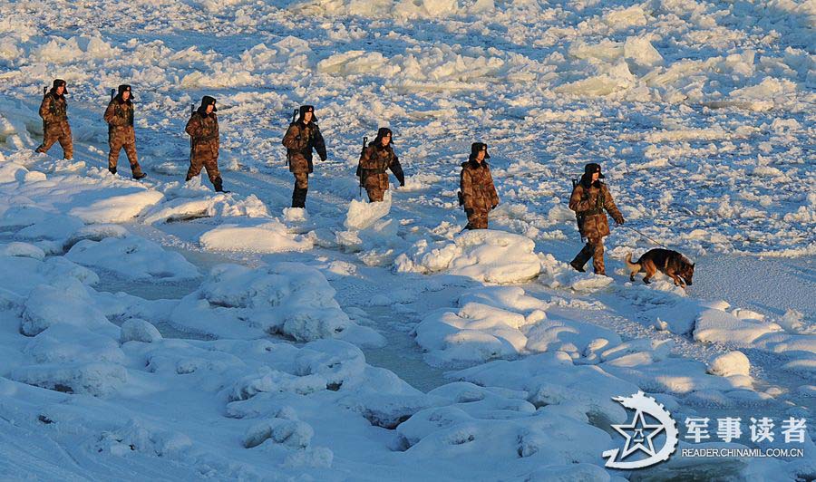 The "Heihe Good Eighth Company" under the Heilongjing Provincial Military Command of the Chinese People's Liberation Army (PLA) stationed in Heihe has intensified the border patrol duties to ensure the security and stability of the border areas. (China Military Online/Wang Jiafeng, Lu Yanhai, Wei Jianshun) 