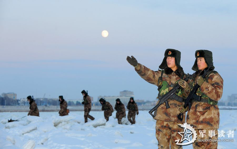 The "Heihe Good Eighth Company" under the Heilongjing Provincial Military Command of the Chinese People's Liberation Army (PLA) stationed in Heihe has intensified the border patrol duties to ensure the security and stability of the border areas. (China Military Online/Wang Jiafeng, Lu Yanhai, Wei Jianshun) 