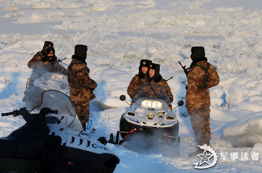 The "Heihe Good Eighth Company" under the Heilongjing Provincial Military Command of the Chinese People's Liberation Army (PLA) stationed in Heihe has intensified the border patrol duties to ensure the security and stability of the border areas. (China Military Online/Wang Jiafeng, Lu Yanhai, Wei Jianshun) 