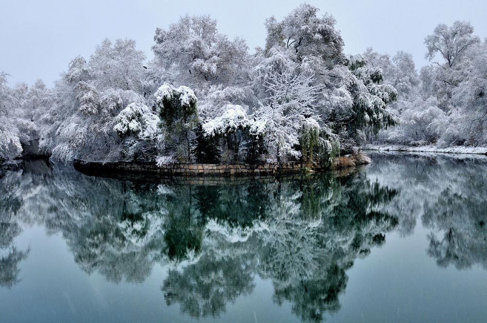 Photo taken on Oct. 17 shows a snowy landscape in Zalantun City, China's Inner Mongolia Autonomous Region. (Wang Zewei/Xinhua) 