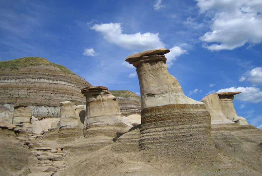 Shale landforms in Calgary, Canada. (Photo/CRI Online)