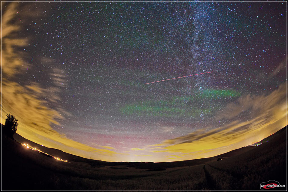 Airglow Over Germany (NASA/Jens Hackmann )