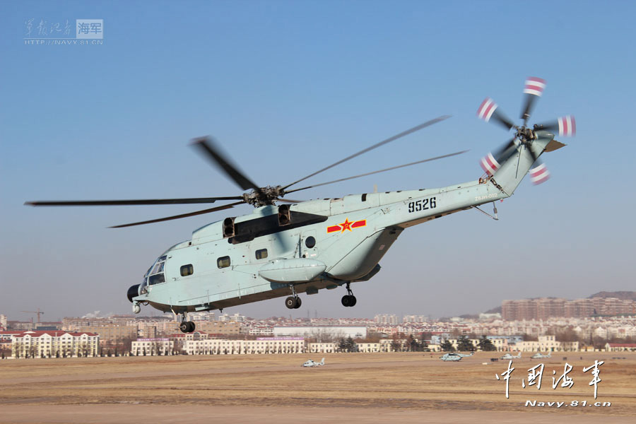 A carrier-based aircraft regiment under the North Sea Fleet of the Navy of the Chinese People's Liberation Army (PLA) conducts flight training at an airport in Shandong province, in a bid to temper the tactical skills of warplane pilots. (navy.81.cn/Hu Baoliang, Zhang Xiaobang)