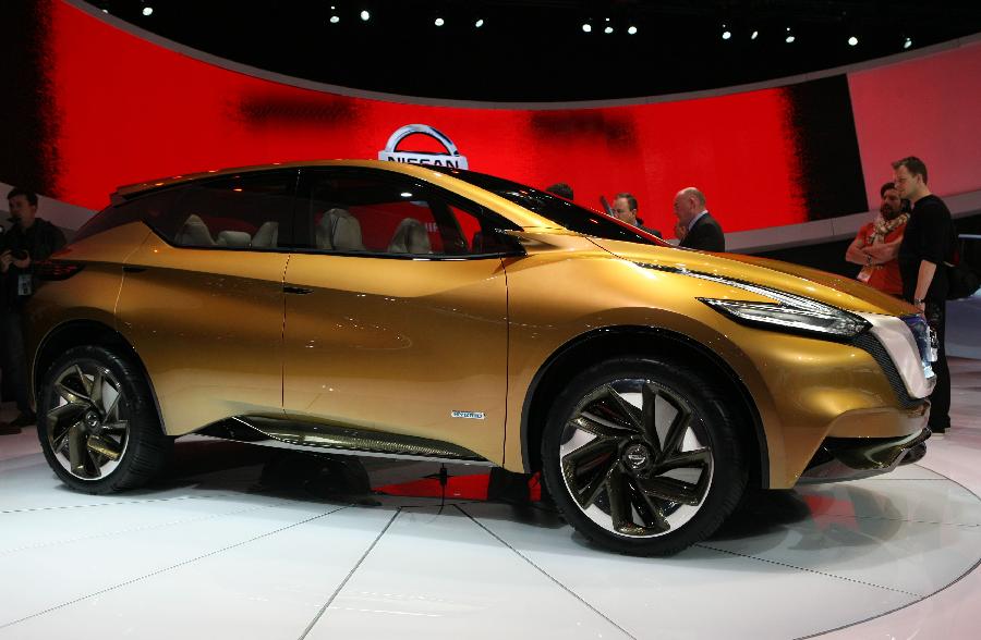 The Nissan Resonance hydrid car is presented at the 2013 North American International Auto Show (NAIAS) media preview at the Cobo Center in Detroit, the United States, Jan. 15, 2013. (Xinhua/Fang Zhe) 