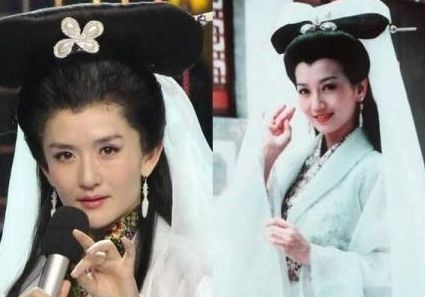 Xie's impersonation (L) looks pretty much the same as the original character (R). (Source: hunantv.com)