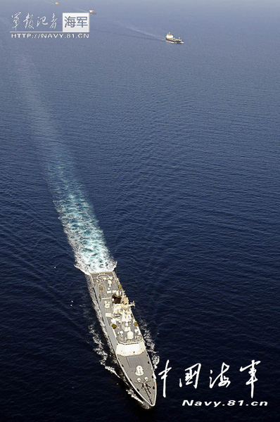 The "Yantai" guided missile frigate was delivered and commissioned to the Navy of the Chinese People's Liberation Army (PLA) in June 2011.It is 134 meters long, 16 meters wide and 35 meters high, with a maximum displacement of 4,000-odd tons. It undertakes such main tasks as anti-submarine, commanding, air defense, escorting and so on. (chinamil.com.cn/Zhang Qun and Hu Quanfu)