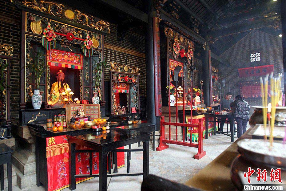 Photo taken on February 18 shows the Tam Kung Temple in Shau Kei Wan of Hong Kong. (CNS/Sha Shaokui)