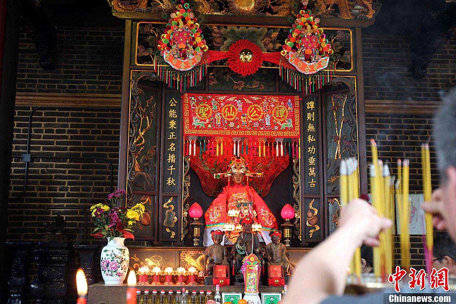 Photo taken on February 18 shows the Tam Kung Temple in Shau Kei Wan of Hong Kong. (CNS/Sha Shaokui)