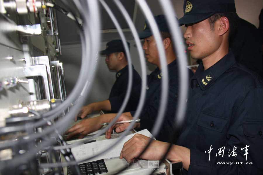 A shore-based missile regiment of the South Sea Fleet under the Navy of the Chinese People's Liberation Army (PLA) in a firing training under the background of actual combat. (China Military Online/Shen Huayue, Zhao Changhong, Zheng Can, He Nian)