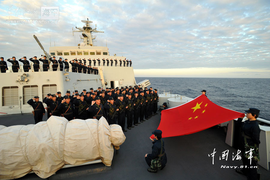 A landing ship detachment under the South Sea Fleet of the Navy of the Chinese People's Liberation Army (PLA) is the pioneer forces that can carry out amphibious task, and also an excellent troop capable of performing diverse military tasks. (navy.81.cn/Zhu zhongbin, Li Yanlin, Gan Jun, Hu Kaibing)