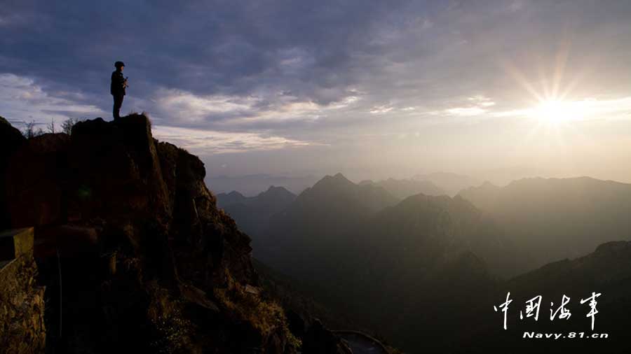 The radar station run by the East China Sea Fleet of the Navy of the Chinese People's Liberation Army (PLA), a naval coast observation and communication post, known as the East China Sea outpost "beacon," is stationed on the Yandang Mountain. (navy.81.cn /Li Hao, Ye Wenyong) 