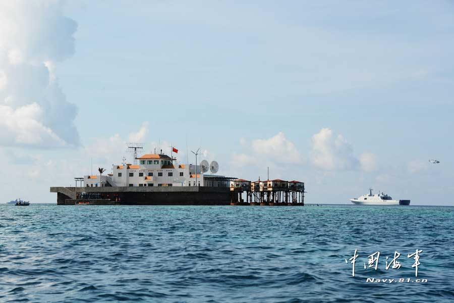 Chinese navy’s South Sea Fleet conducts patrols and deep-sea training missions in the South China Sea and the western Pacific Ocean. (navy.81.cn/Qian Xiaohu, Song Xin) 