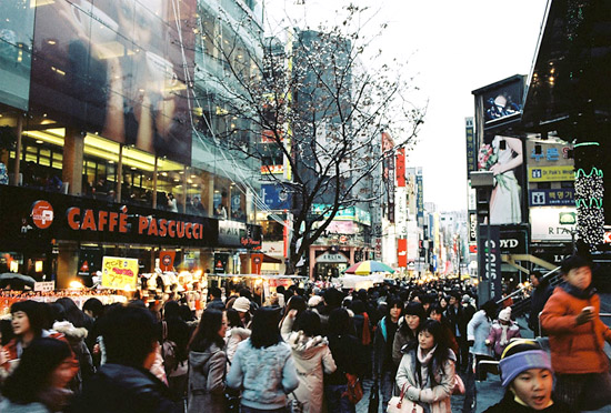 Myeongdong in South Korea.(file photo)