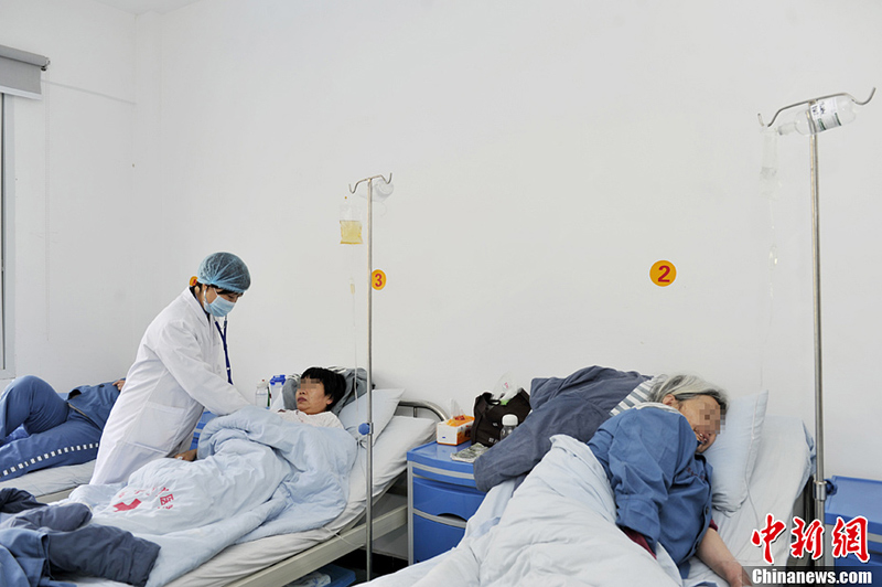 The area for AIDS patients in the prison.(Photo: An Yuan/CNS)