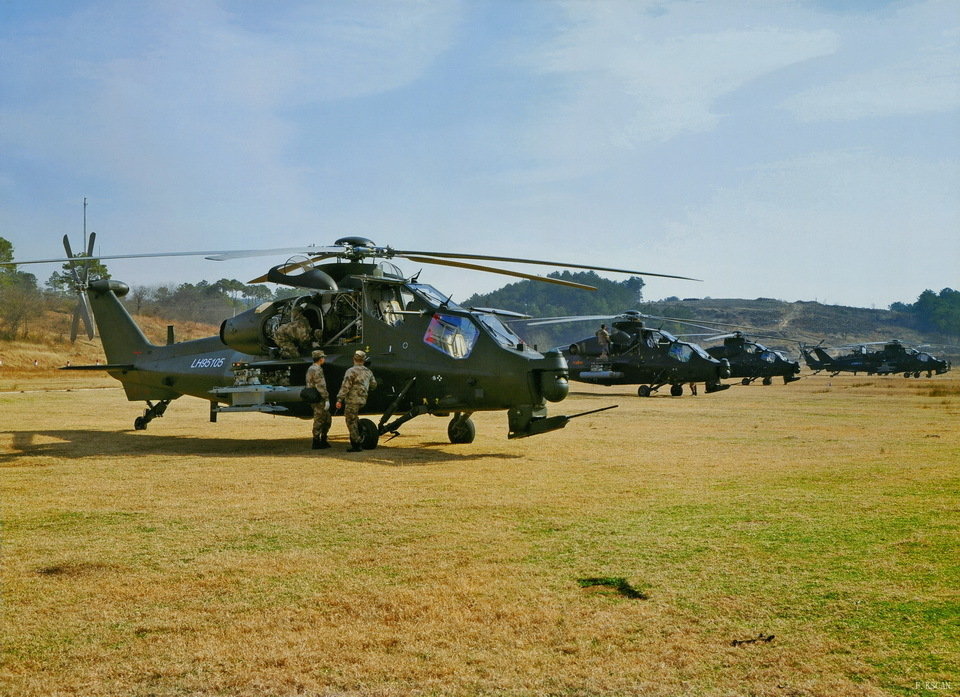 China's WZ-10 armed helicopter. (China Military Online/Shi Shaohua, Zhou Jingbo)