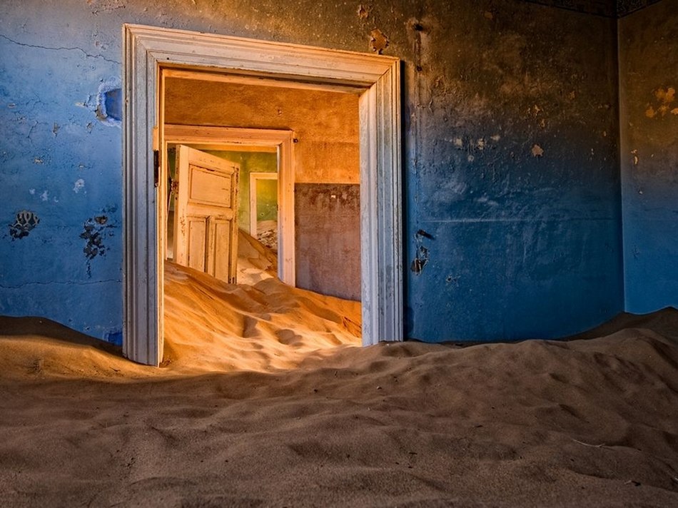 Kolmanskop, the abandoned diamond city in the desert of Namibia.(Photo/huanqiu.com) 