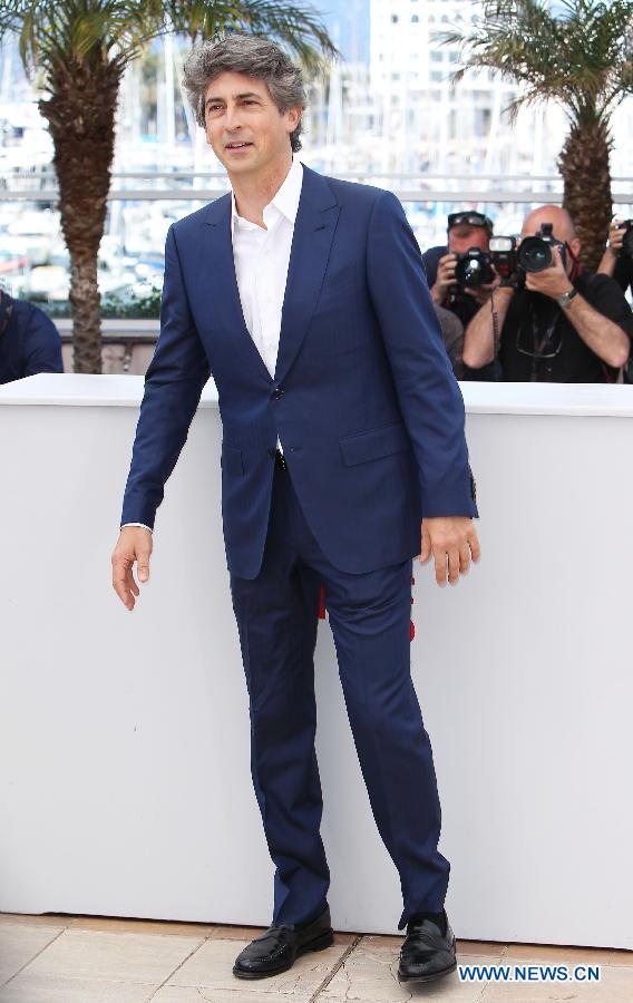 Director Alexander Payne poses during a photocall for the film "Nebraska" presented in Competition at the 66th edition of the Cannes Film Festival in Cannes, France, May 23, 2013. (Xinhua/Gao Jing) 