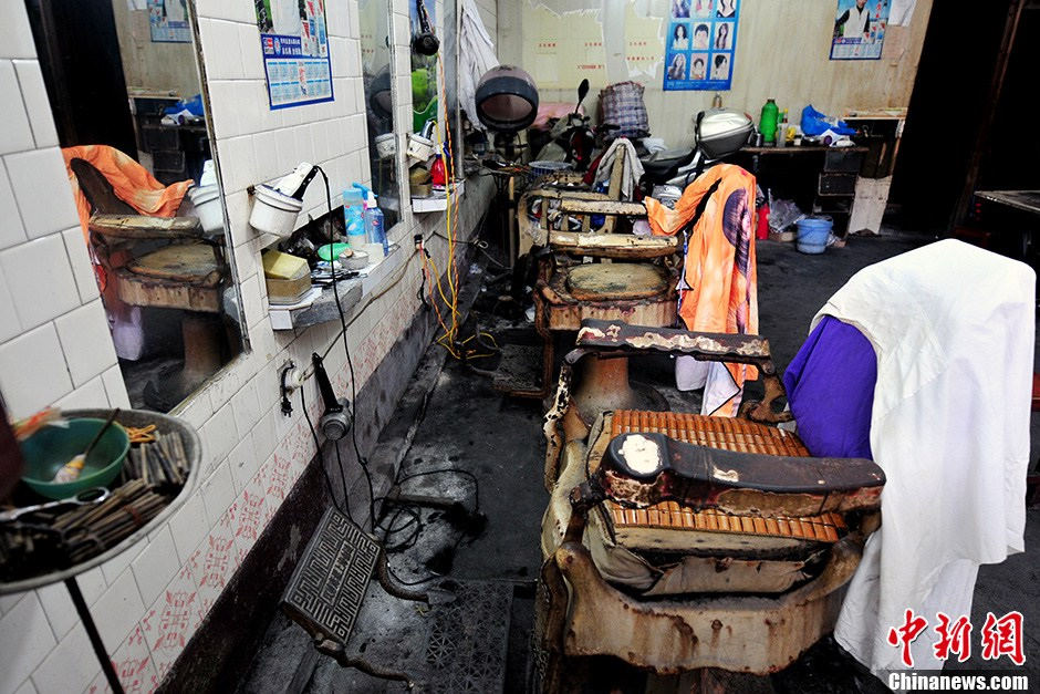 Tating barbershop, located in Fuzhou city, capital of East China's Fujian province. （Photo/Chinanews）