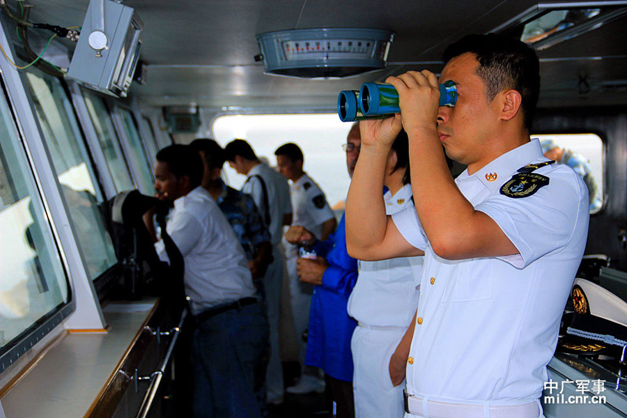 The “Weishan Lake” comprehensive supply ship of the 14th escort taskforce under the Navy of the Chinese People's Liberation Army (PLAN) arrived at the Djibouti Port of the Republic of Djibouti, for its three-day-long in-port replenishment and rest on the afternoon of June 6, 2013, local time. (mil.cnr.cn/Deng Xiguang and Li Ding)